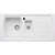 Abode Milford 1.5 Bowel & Drainer Ceramic Inset Sink - White - Unbeatable Bathrooms