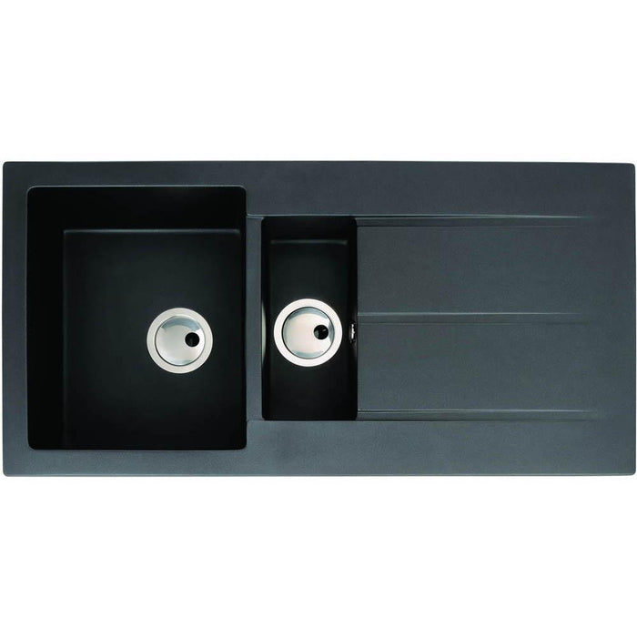 Abode Zero 1.5 Bowel & Drainer Granite Inset Sink - Unbeatable Bathrooms