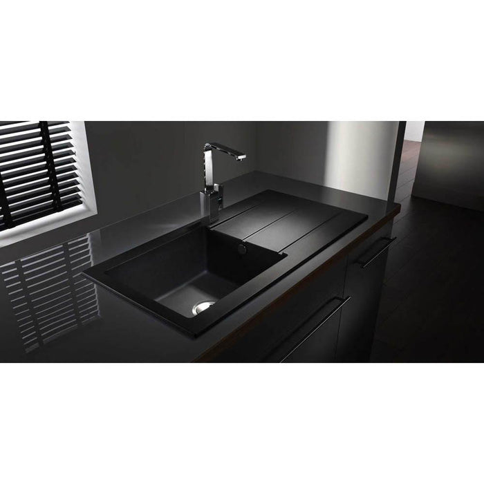 Abode Zero 1 Bowel & Drainer Granite Inset Sink - Unbeatable Bathrooms