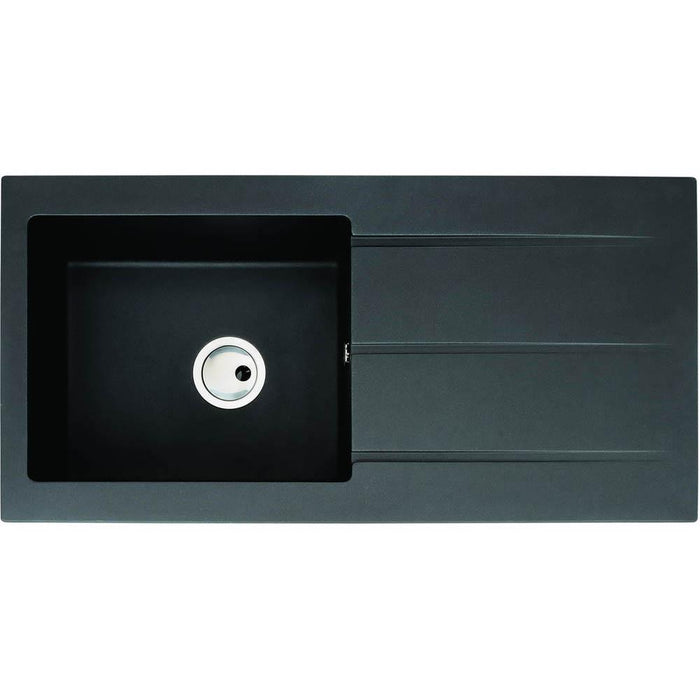 Abode Zero 1 Bowel & Drainer Granite Inset Sink - Unbeatable Bathrooms