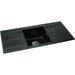 Abode Zero 1 Bowel & Double Drainer Granite Inset Sink - Unbeatable Bathrooms