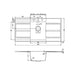 Abode Zero 1 Bowel & Double Drainer Granite Inset Sink - Unbeatable Bathrooms