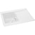 Abode Aspekt 1 Bowel & Drainer Granite Inset Sink - White - Unbeatable Bathrooms