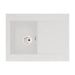 Abode Aspekt 1 Bowel & Drainer Granite Inset Sink - White - Unbeatable Bathrooms