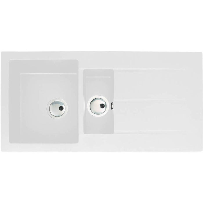Abode Zero 1.5 Bowel & Drainer Granite Inset Sink - Unbeatable Bathrooms