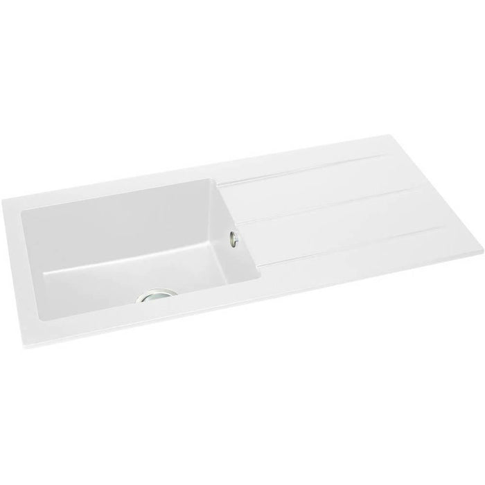 Abode Zero 1 Bowel & Drainer Granite Inset Sink - Unbeatable Bathrooms