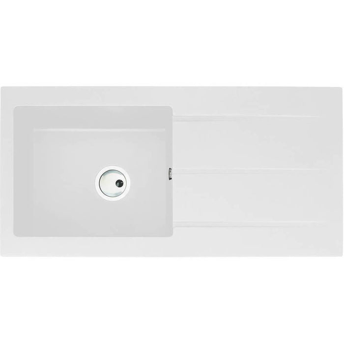 Abode Zero 1 Bowel & Drainer Granite Inset Sink - Unbeatable Bathrooms
