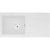 Abode Zero 1 Bowel & Drainer Granite Inset Sink - Unbeatable Bathrooms