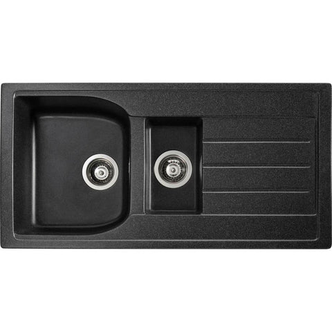 Abode Oriel 1.5 Bowel & Drainer Granite Inset Sink - Unbeatable Bathrooms