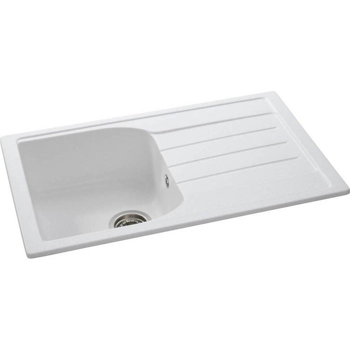 Abode Oriel 1 Bowel & Drainer Granite Inset Sink - Unbeatable Bathrooms