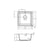 Abode Matrix Sq GR15 1 Bowel Granite Inset/Undermount Sink - Unbeatable Bathrooms