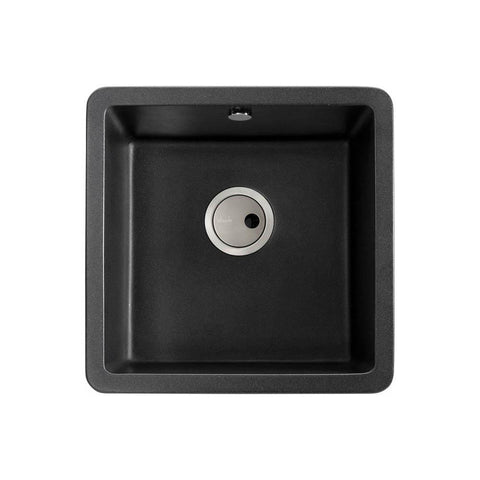 Abode Matrix Sq GR15 1 Bowel Granite Inset/Undermount Sink - Unbeatable Bathrooms