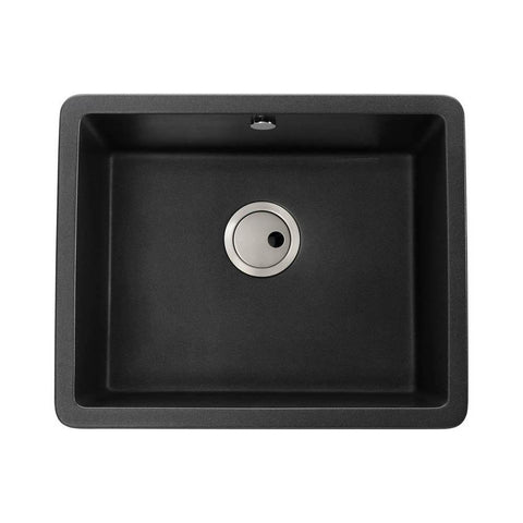 Abode Matrix Sq GR15 Large 1 Bowel Granite Inset/Undermount Sink - Unbeatable Bathrooms
