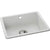 Abode Matrix Sq GR15 Large 1 Bowel Granite Inset/Undermount Sink - Unbeatable Bathrooms