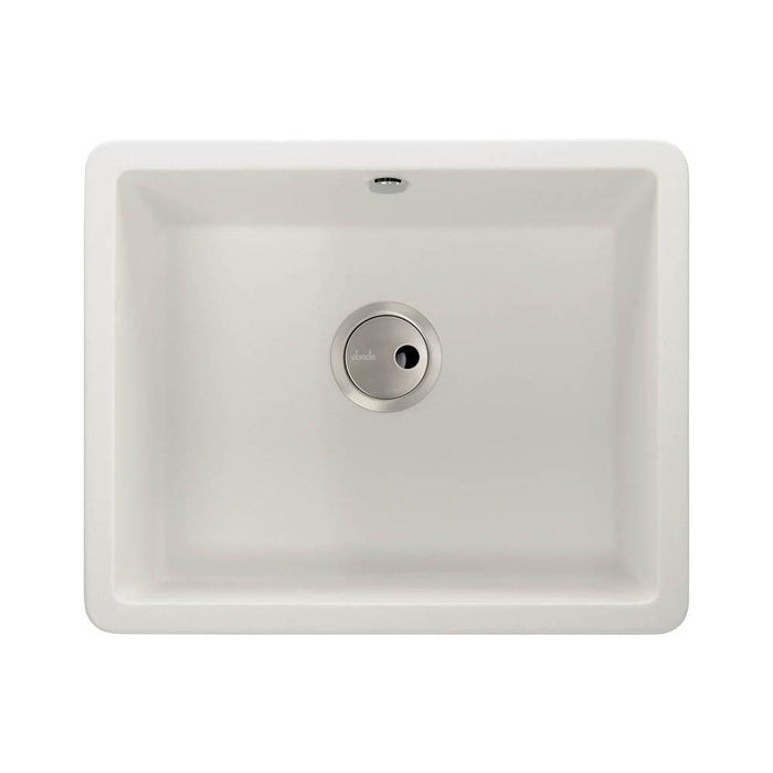 Abode Matrix Sq GR15 Large 1 Bowel Granite Inset/Undermount Sink - Unbeatable Bathrooms