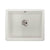 Abode Matrix Sq GR15 Large 1 Bowel Granite Inset/Undermount Sink - Unbeatable Bathrooms