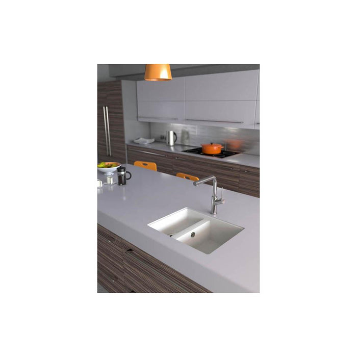 Abode Matrix Sq GR15 1.5 Bowel Granite Inset/Undermount Sink - Unbeatable Bathrooms