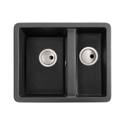 Abode Matrix Sq GR15 1.5 Bowel Granite Inset/Undermount Sink - Unbeatable Bathrooms