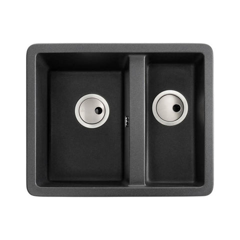 Abode Matrix Sq GR15 1.5 Bowel Granite Inset/Undermount Sink - Unbeatable Bathrooms