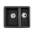 Abode Matrix Sq GR15 1.5 Bowel Granite Inset/Undermount Sink - Unbeatable Bathrooms
