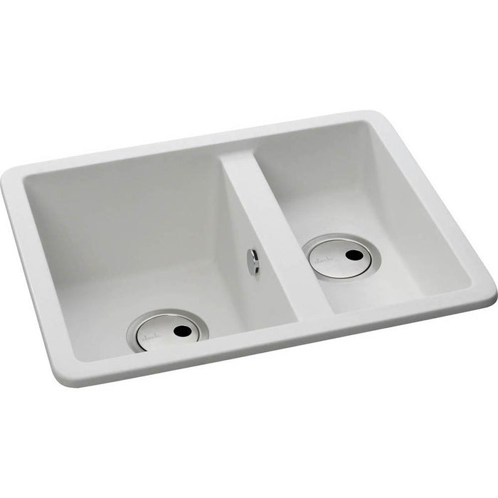 Abode Matrix Sq GR15 1.5 Bowel Granite Inset/Undermount Sink - Unbeatable Bathrooms