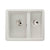 Abode Matrix Sq GR15 1.5 Bowel Granite Inset/Undermount Sink - Unbeatable Bathrooms