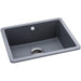 Abode Matrix Sq GR15 Large 1 Bowel Granite Inset/Undermount Sink - Unbeatable Bathrooms