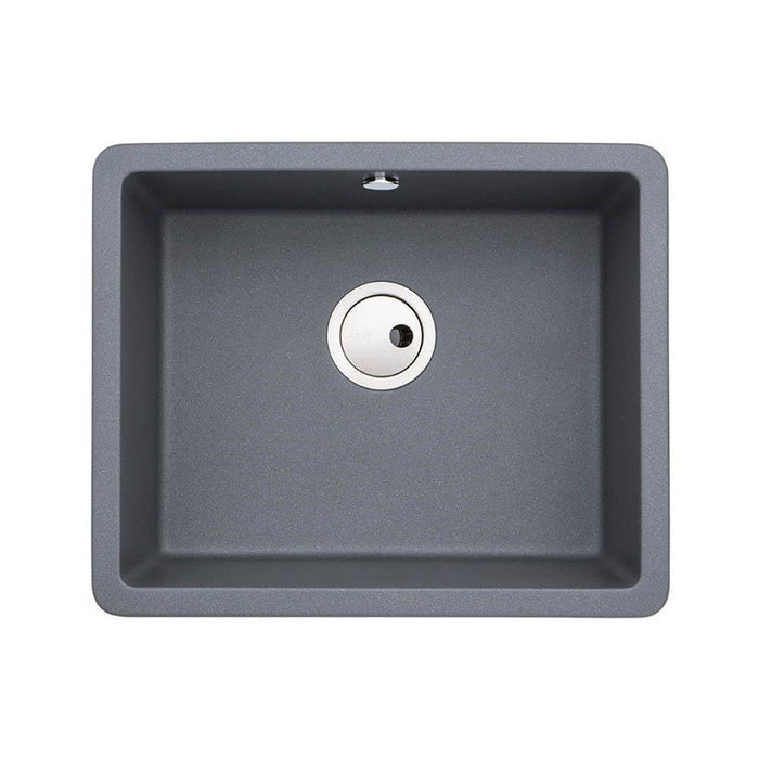 Abode Matrix Sq GR15 Large 1 Bowel Granite Inset/Undermount Sink - Unbeatable Bathrooms