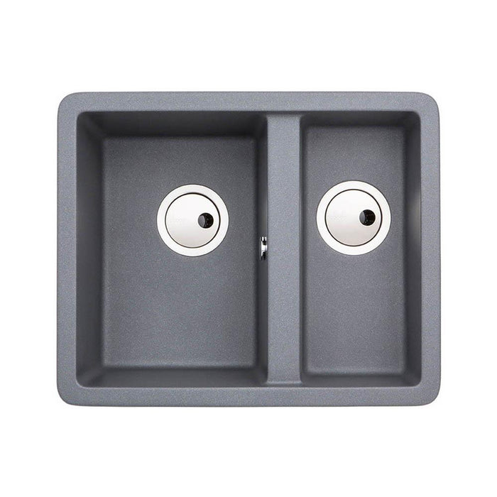 Abode Matrix Sq GR15 1.5 Bowel Granite Inset/Undermount Sink - Unbeatable Bathrooms