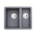 Abode Matrix Sq GR15 1.5 Bowel Granite Inset/Undermount Sink - Unbeatable Bathrooms