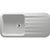 Abode Dune 1 Bowel & Drainer Granite Inset Sink - Unbeatable Bathrooms