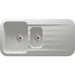Abode Dune 1.5 Bowel & Drainer Granite Inset Sink - Unbeatable Bathrooms