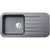 Abode Dune 1 Bowel & Drainer Granite Inset Sink - Unbeatable Bathrooms