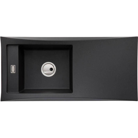 Abode Londa 1 Bowel & Drainer Granite Inset Sink - Unbeatable Bathrooms