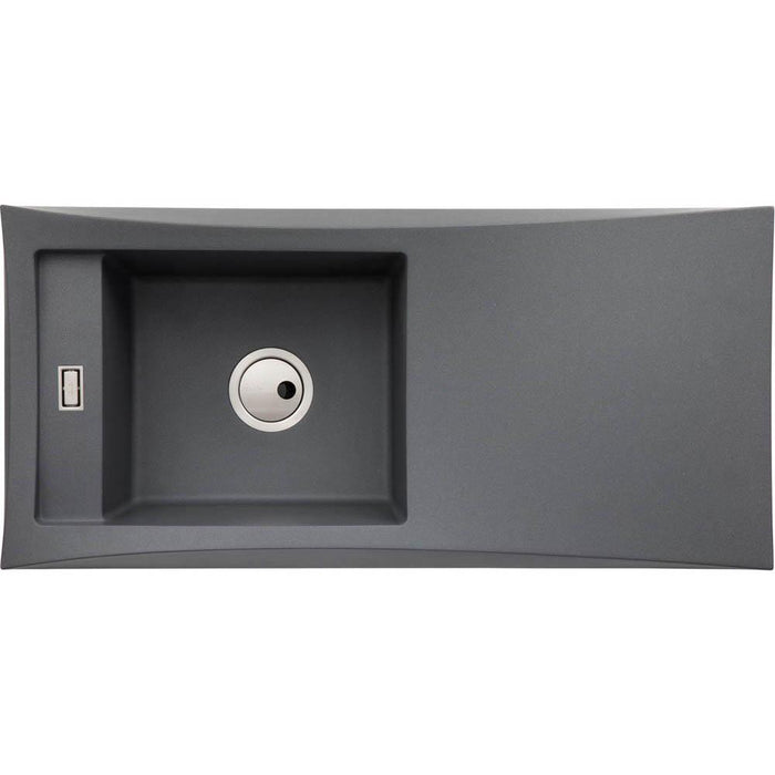 Abode Londa 1 Bowel & Drainer Granite Inset Sink - Unbeatable Bathrooms