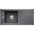 Abode Londa 1 Bowel & Drainer Granite Inset Sink - Unbeatable Bathrooms