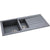 Abode Xcite 1.5 Bowel & Drainer Granite Inset Sink - Grey Metallic - Unbeatable Bathrooms