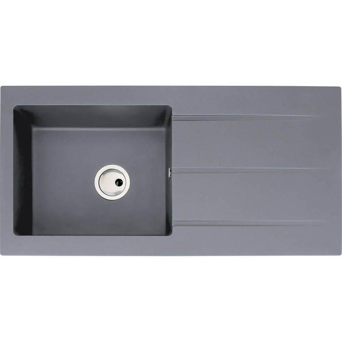 Abode Zero 1 Bowel & Drainer Granite Inset Sink - Unbeatable Bathrooms