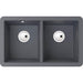Abode Matrix Sq GR15 2 Bowel Granite Undermount Sink - Unbeatable Bathrooms
