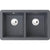 Abode Matrix Sq GR15 2 Bowel Granite Undermount Sink - Unbeatable Bathrooms