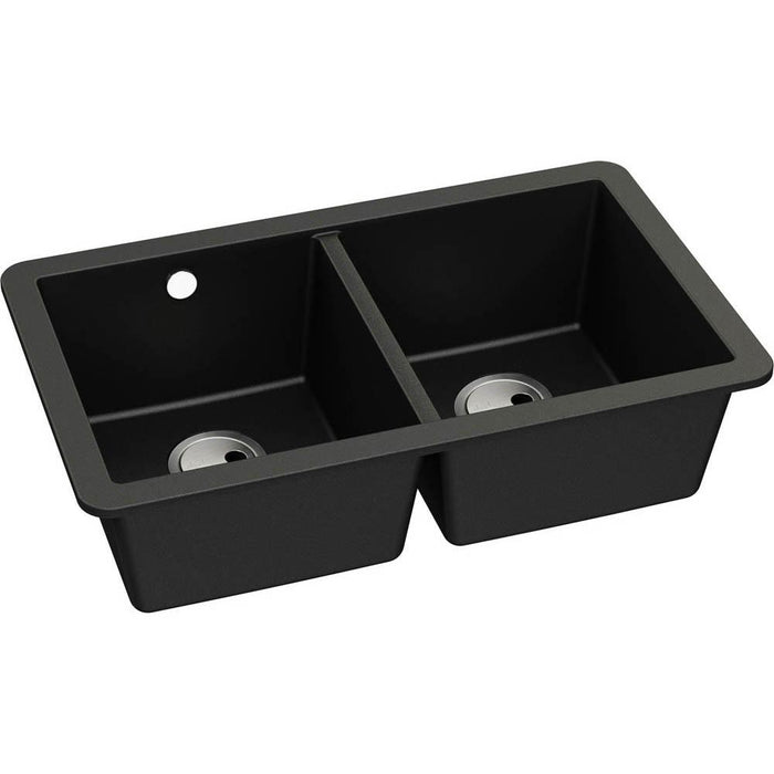 Abode Matrix Sq GR15 2 Bowel Granite Undermount Sink - Unbeatable Bathrooms