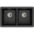 Abode Matrix Sq GR15 2 Bowel Granite Undermount Sink - Unbeatable Bathrooms