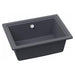 Abode Denton Compact 1 Bowel Undermount Sink - Grey Metallic - Unbeatable Bathrooms