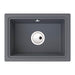 Abode Denton Compact 1 Bowel Undermount Sink - Grey Metallic - Unbeatable Bathrooms