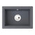Abode Denton Compact 1 Bowel Undermount Sink - Grey Metallic - Unbeatable Bathrooms