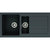 Abode Xcite 1.5 Bowel & Drainer Granite Inset Sink - Black Metallic - Unbeatable Bathrooms