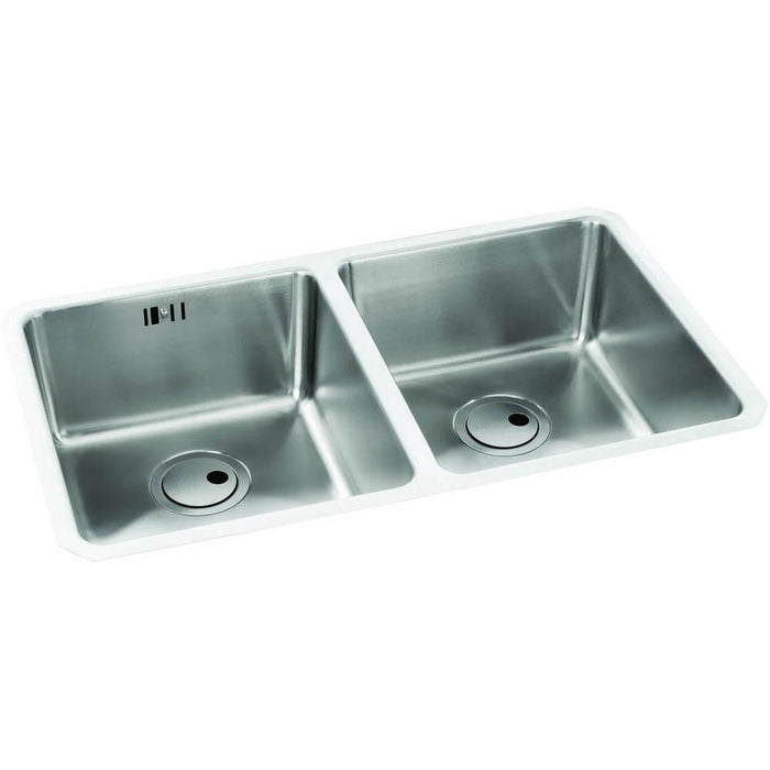 Abode Matrix R25 2 Bowel Undermount Sink - Stainless Steel - Unbeatable Bathrooms