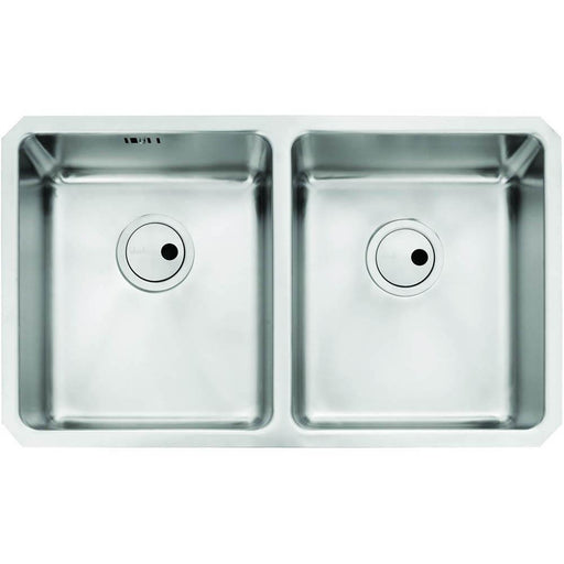 Abode Matrix R25 2 Bowel Undermount Sink - Stainless Steel - Unbeatable Bathrooms