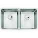 Abode Matrix R25 2 Bowel Undermount Sink - Stainless Steel - Unbeatable Bathrooms