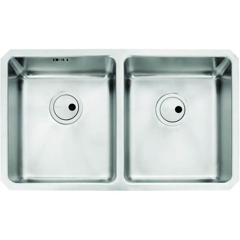 Abode Matrix R25 2 Bowel Undermount Sink - Stainless Steel - Unbeatable Bathrooms